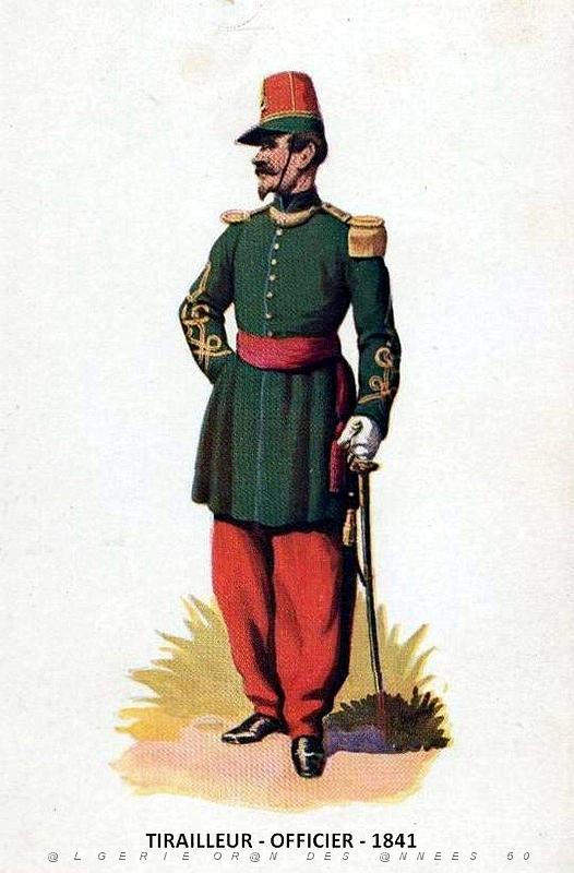20- Alger - Casbah - Musee Franchet d'Esperey -Tirailleur - Officier - 1841.jpg